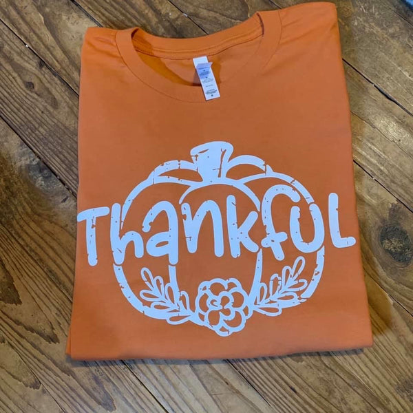 Orange Thankful Shirt