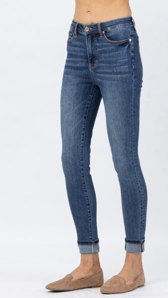 Judy Blue High Waisted Tummy Control Skinny Jeans with Cuff