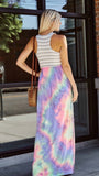 Striped Tie Dye Maxi