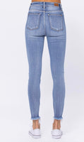 Judy Blue Hi-Rise Skinny Destroyed Buttonfly