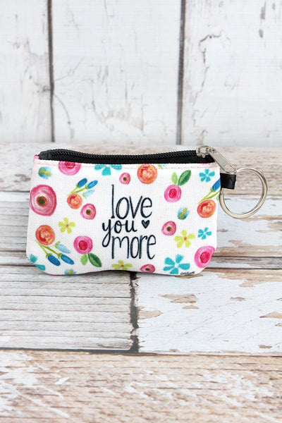 Love You More Wallet Keychain