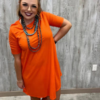 Orange Swing Dress