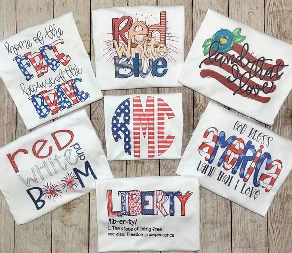 Forth of July t-shirts