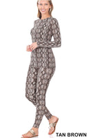 Brown Snakeskin Loungewear