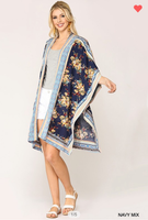 Navy Mix Kimono