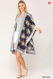 Navy Mix Kimono